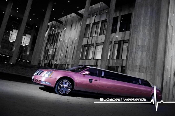 Budapest Pink Limo for hen party