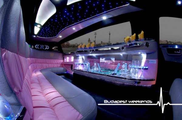 Budapest Pink Limo for hen party